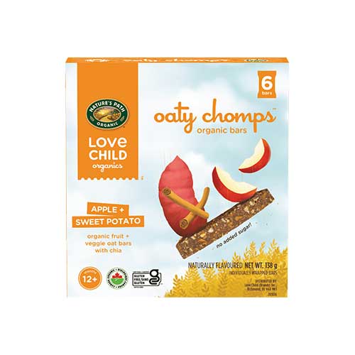 Love Child Oaty Chomps – Organic Bars – Apple & Sweet Potato