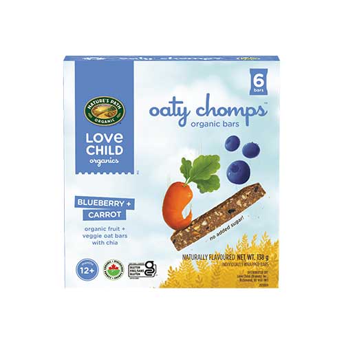 Love Child Oaty Chomps – Organic Bars – Blueberry & Carrot