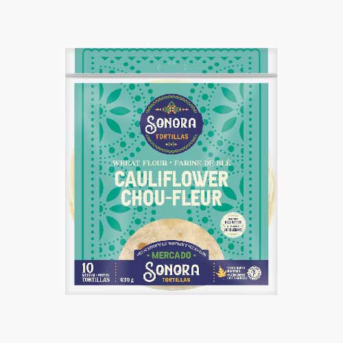 Sonora Flour Tortillas – Cauliflower – Medium 8″