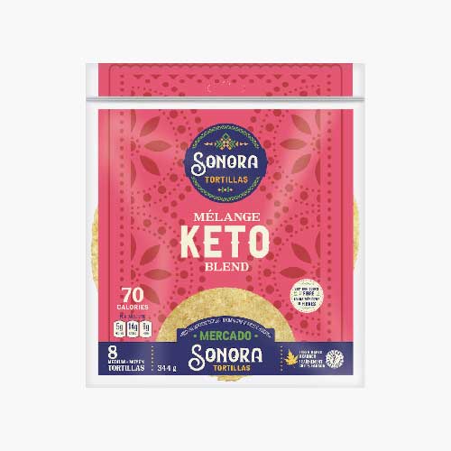 Sonora Keto Tortillas – Keto Blend – Medium 8″