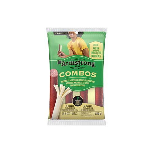 Armstrong Combos – Mozzarella & Naturally Smoked Salami Sticks