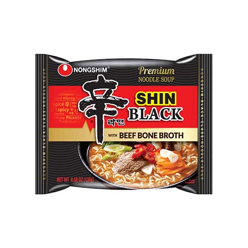 Nongshim Premium Noodle Soup – Shin Black With Beef Bone Broth