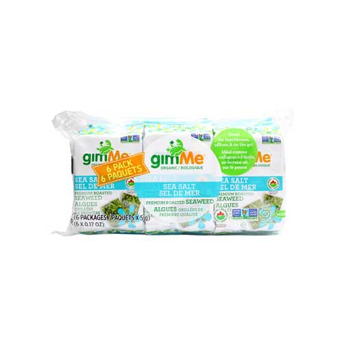 Gimme Organic Premium Roasted Seaweed – Sea Salt