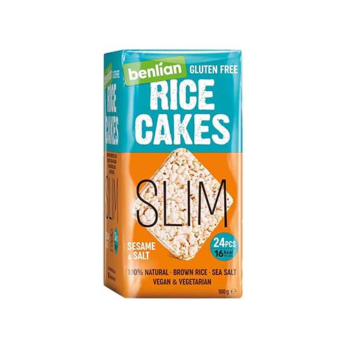 Benlian Food Slim Rice Cakes – Sesame & Salt